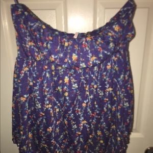 Free People Boho Chic Strapless Top